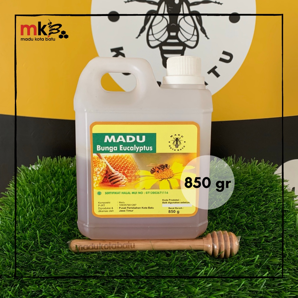 

Madu Murni Eucalyptus (nectar bunga euclyptus/bunga minyak kayu putih) 850 gr - Madu Kota Batu