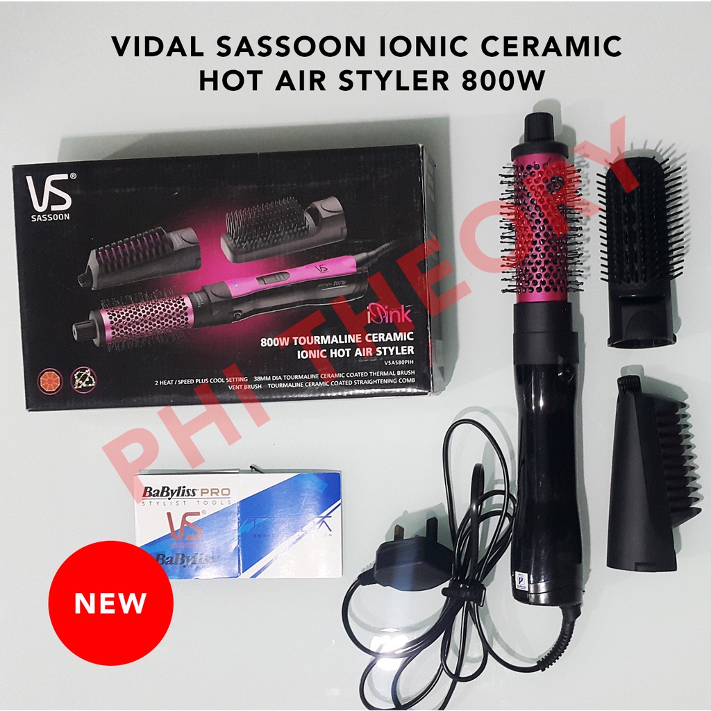 Vidal Sassoon Ionic Ceramic Hot Air Styler 800W