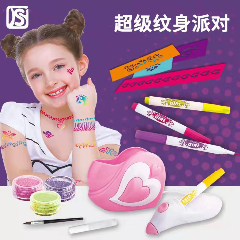 Diy Nail Tattoo Stickers Diy Cartoon Mainan Kreativitas Aksesories Pen Anak Tattoo Temporary Tatto Anak Pulpen