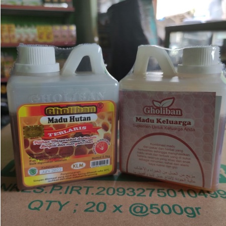 Madu Hutan Kalimantan Gholiban 500Gr Madu Olahan Harga Ekonomis