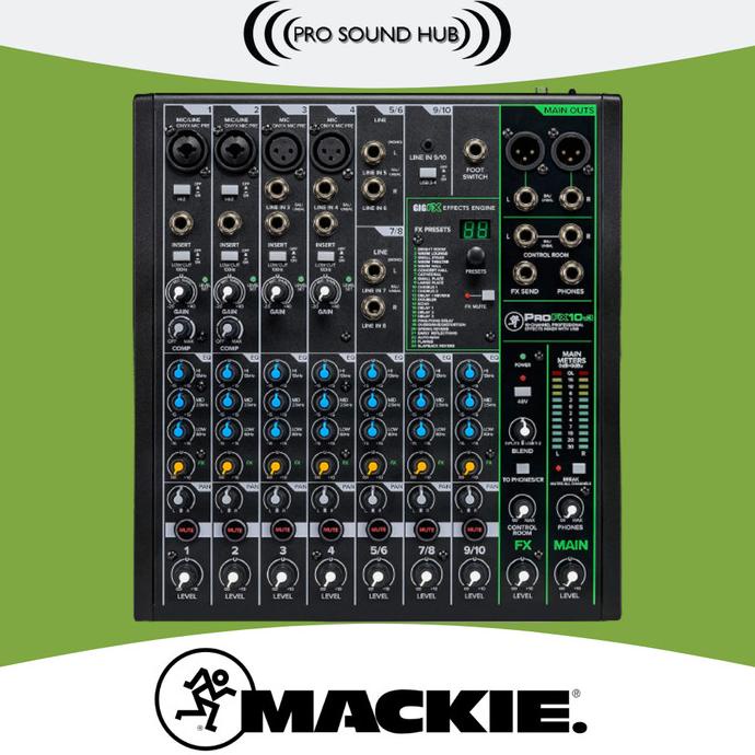 Mackie ProFX10v3 ProFX10 v3 Mixer 10 In 4 Channel USB Audio Interface