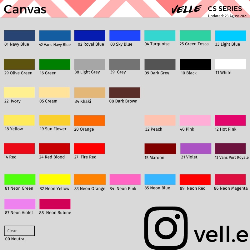 Cat Sepatu Kanvas - cat repaint sepatu topi tas kanvas - Velle CS-2