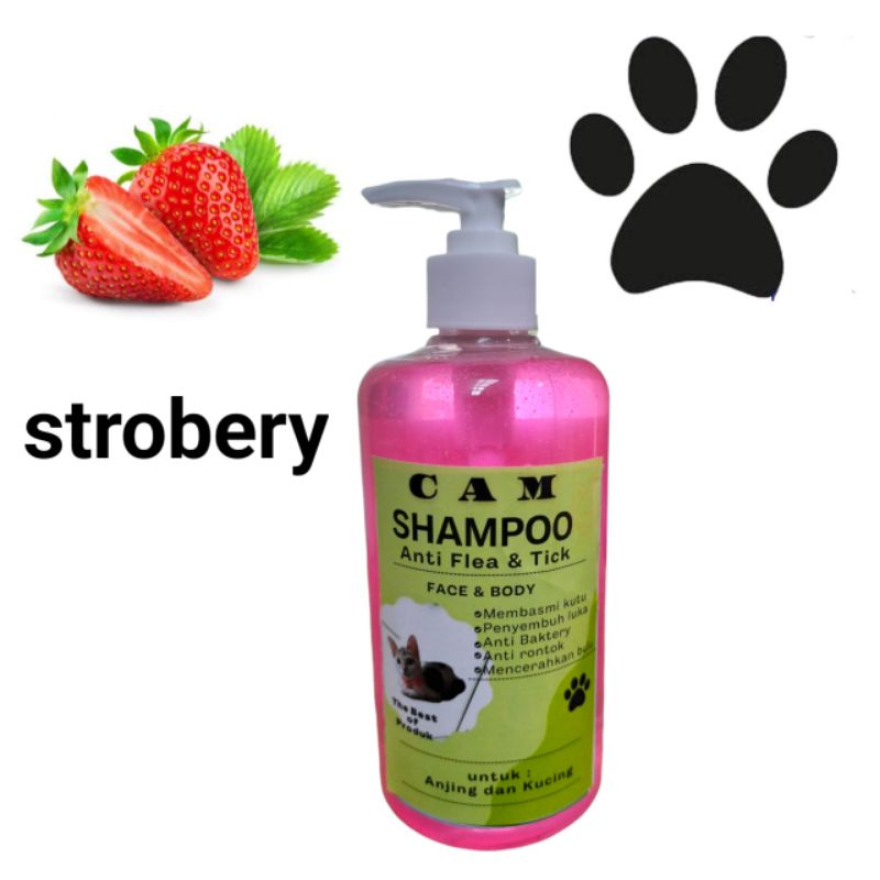 shampoo kucing dan anjing Anti kutu/pelembut bulu/anti jamur/Anti rontok netto: 500ml