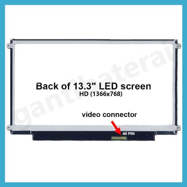 LCD LED Laptop 13.3&quot; Inch 40 Pin Slim socket kanan kiri