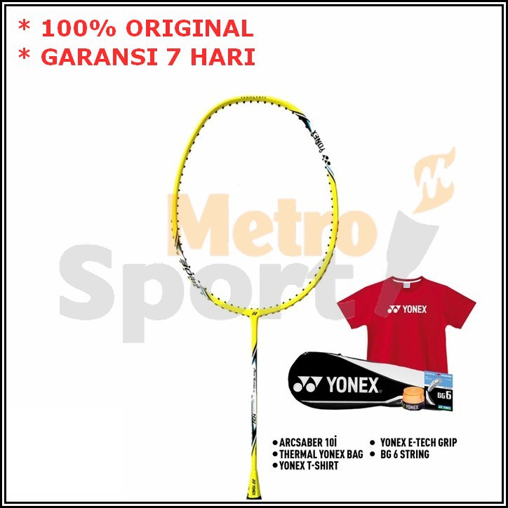 Raket Badminton Yonex Arcsaber 10i Bundle Paket