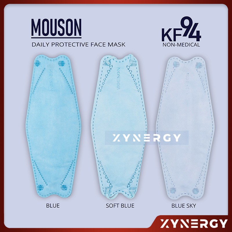 Masker Mouson KF94 Tali Senada 4ply Masker sekali pakai 4 Ply Non Medis