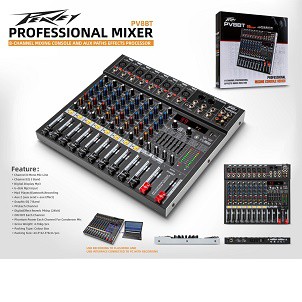 Mixer PEAVEY PV8BT / PV 8BT / PV8 BT USB Bluetooth Soundcard PC