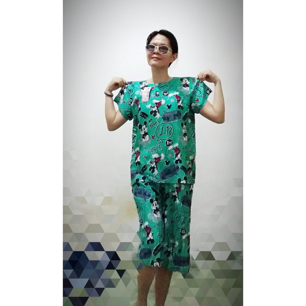 SETELAN KULOT SETELAN CELANA PENDEK SETELAN BATIK BAJU TIDUR BATIK AAA