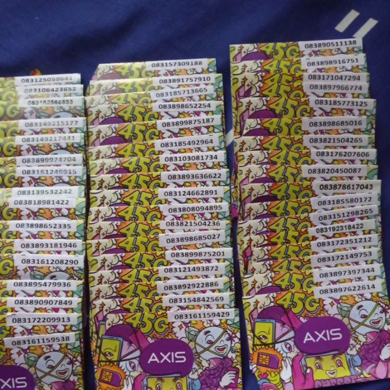 Kartu Perdana Axis Full Acak