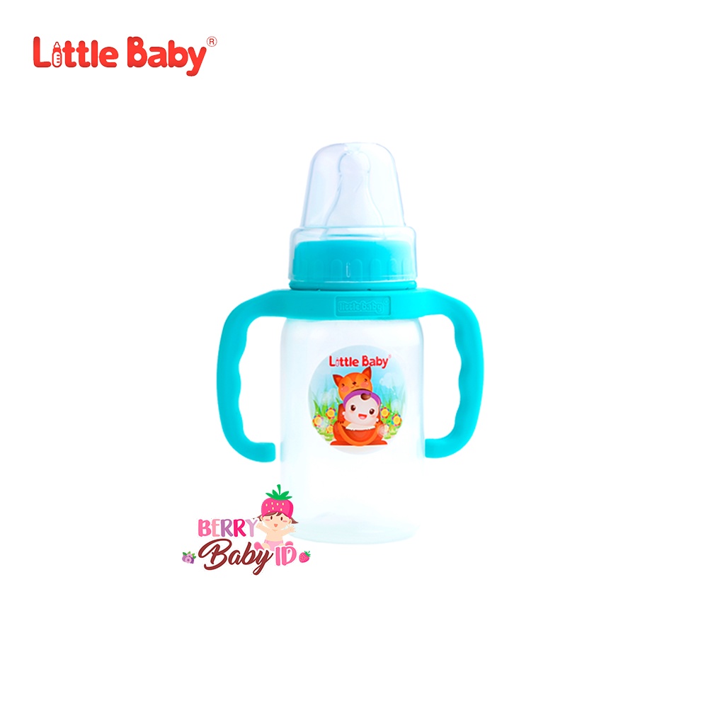 Little Baby Botol Susu Bayi dengan Gagang 120ml Training Cup #0310A Berry Mart