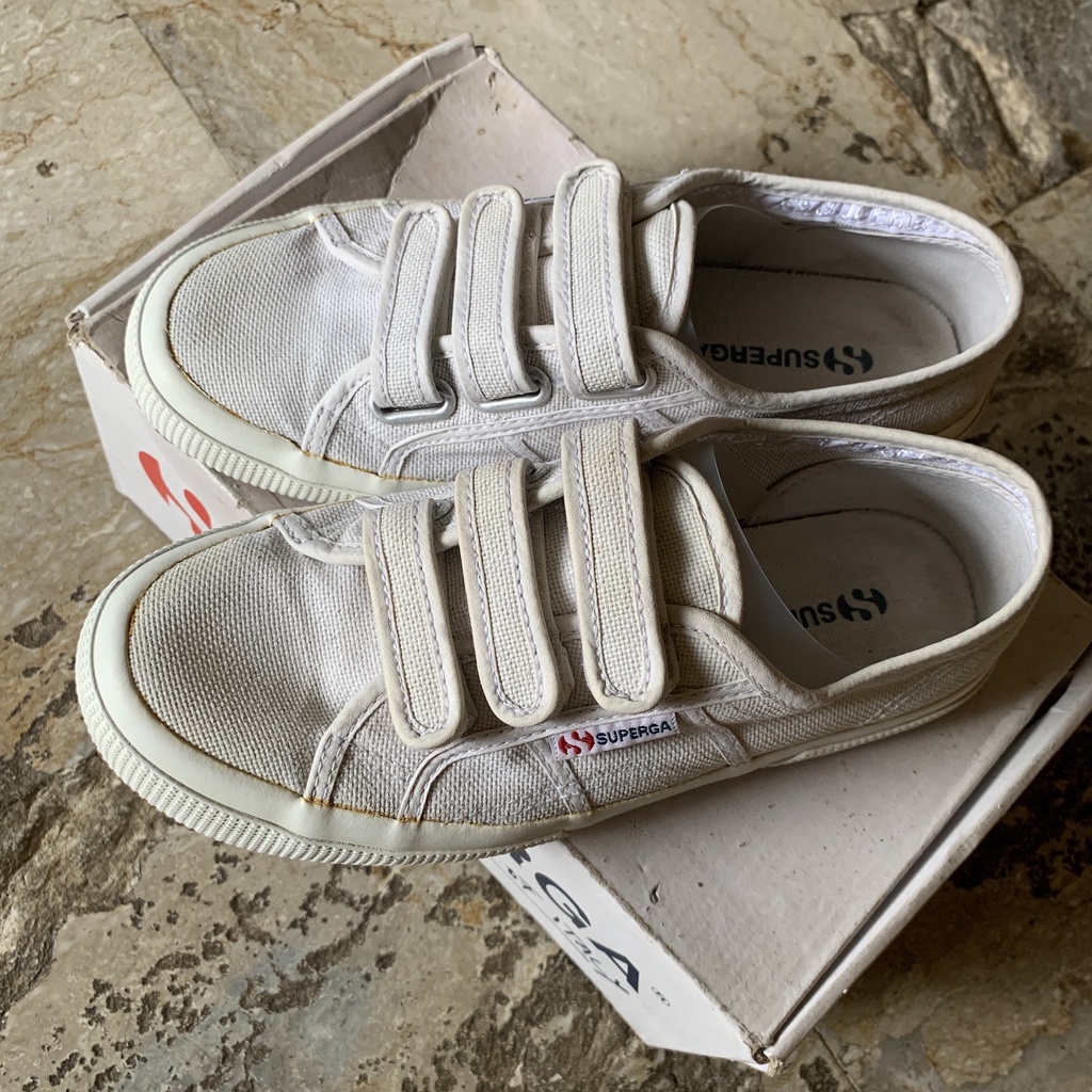 Preloved Superga 2750 Velcro - Putih / Sneakers