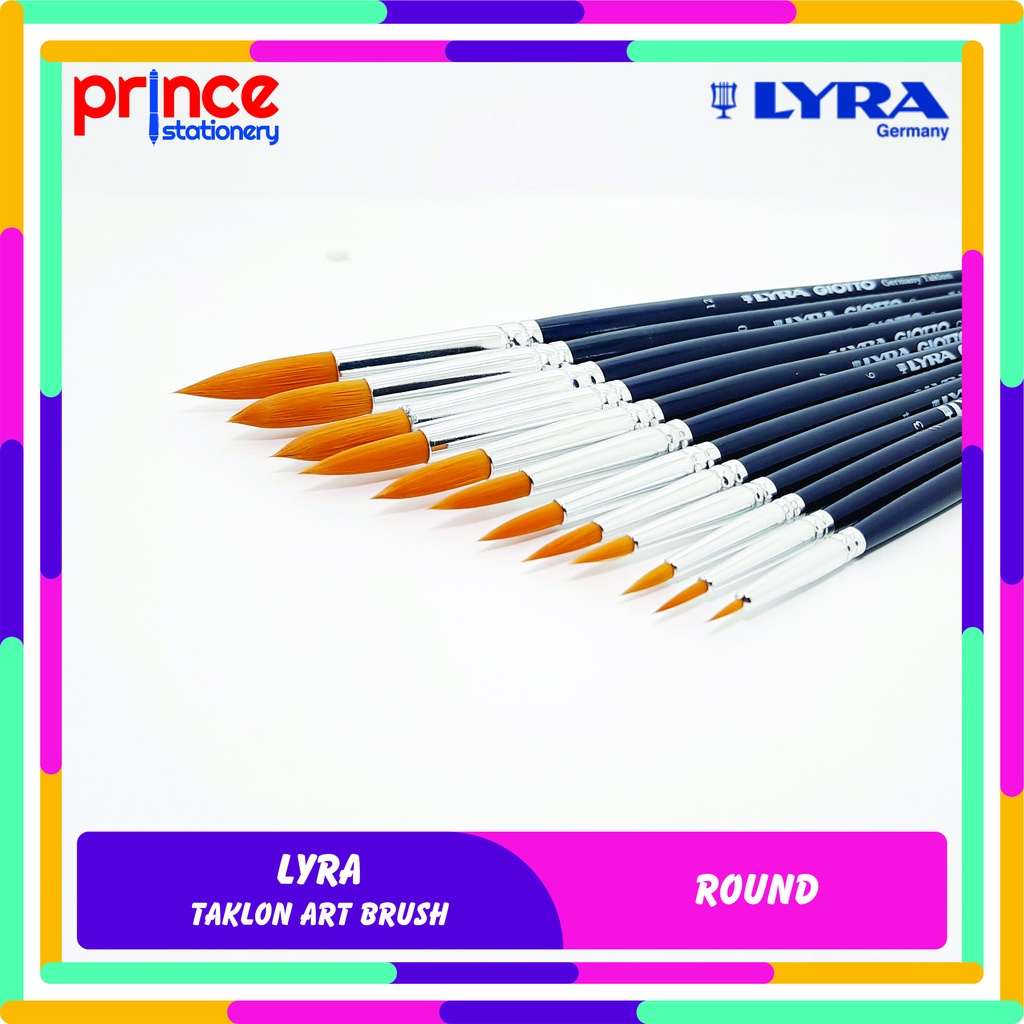 

KUAS LUKIS LYRA GIOTTO TAKLON ART BRUSH ROUND