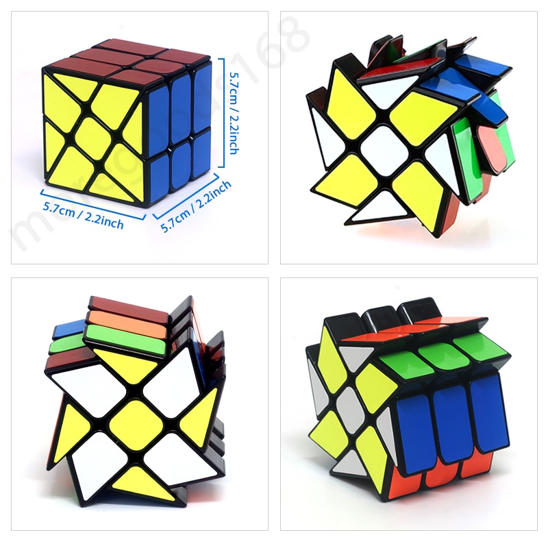 Kubus Rubik Dengan Bahan Halus Dan Model Warna Hitam / Putih Ukuran 3x3 X 3