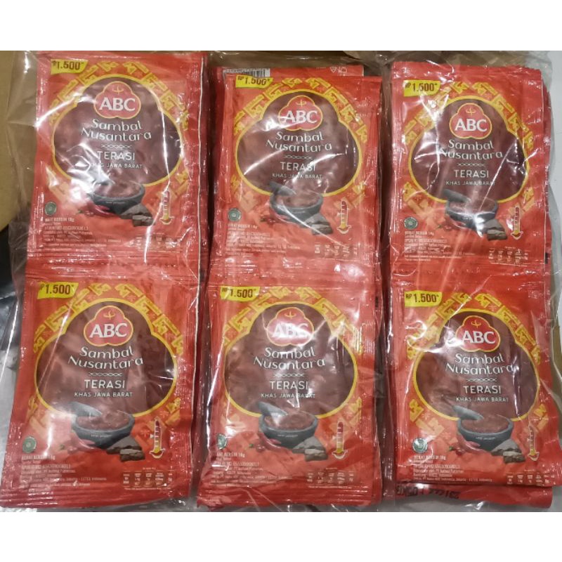 

SAMBAL ABC TERASI SACHET 10X20Gram