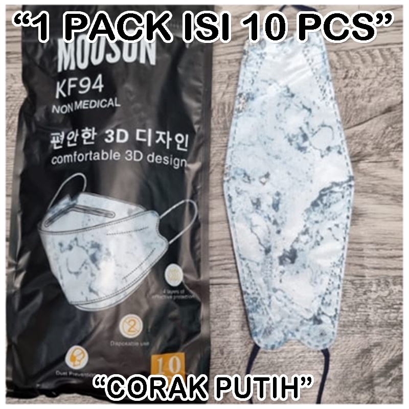 Baru Masker korea KF94 Earloop MEDIS Kemenkes isi 10pcs motif kualitas premium orginal facemask