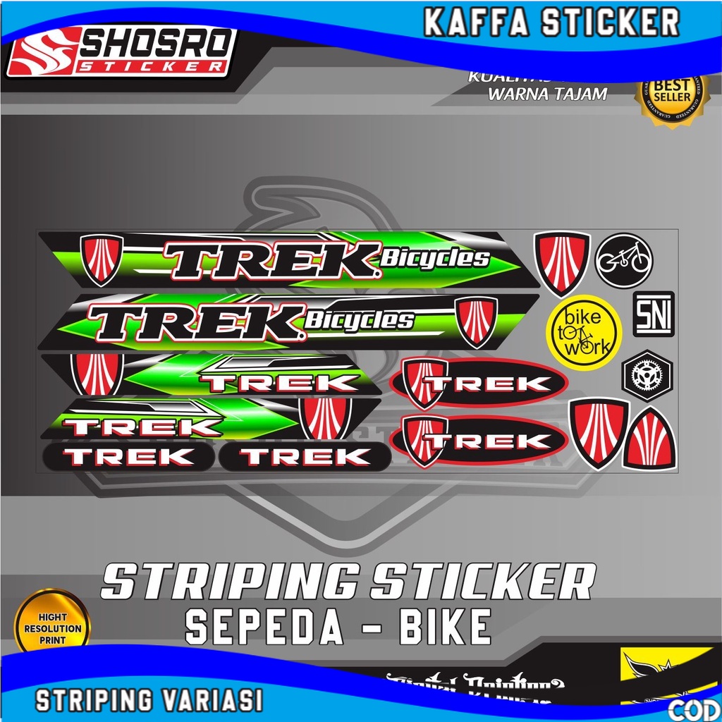 NEW DEDAL STIKER/STRIPING TREX VARIASI SEPEDAH-BIKA VARIASI ALL BIKE STIKER SEPEDAH VARIASI POLET