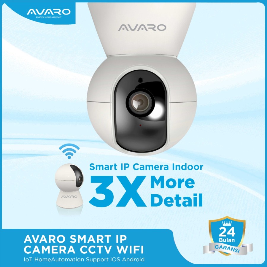 AVARO SMART INDOOR PTZ IP CAMERA CCTV Wifi IOT HOME AUTOMATION CT01