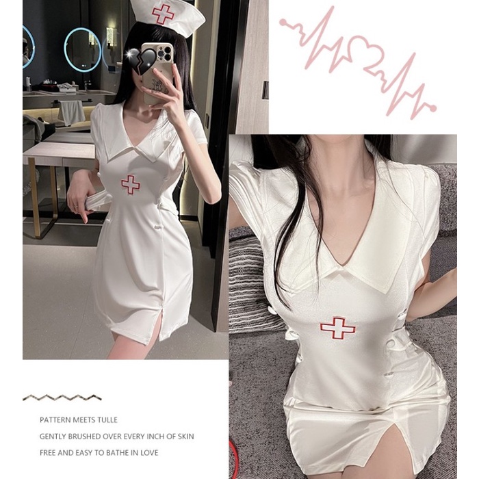Sexy Lingerie Costume Cosplay Nurse Suster Baju Kostum Suster 200 #98