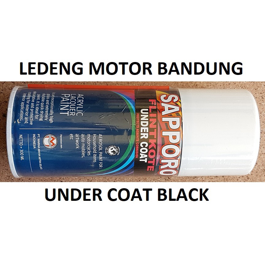 Sapporo UnderCoat Black Cat Semprot Saporo Paint Under Coat Epoxy Dasar Hitam Poxy