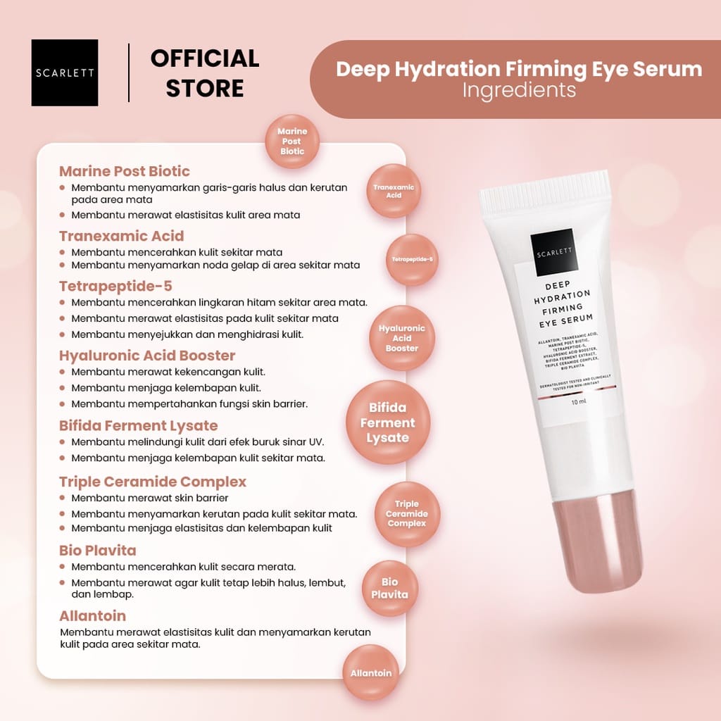 SCARLET AGE DELAY SERIES EYE SERUM MATA 10ML DEEP HYDRATING FIRMING