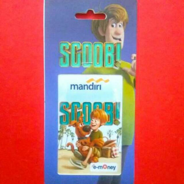 Mandiri eMoney Edisi SCOOB! (Scooby Doo) ORI /Like eTOLL Tapcash Flazz or Brizzi