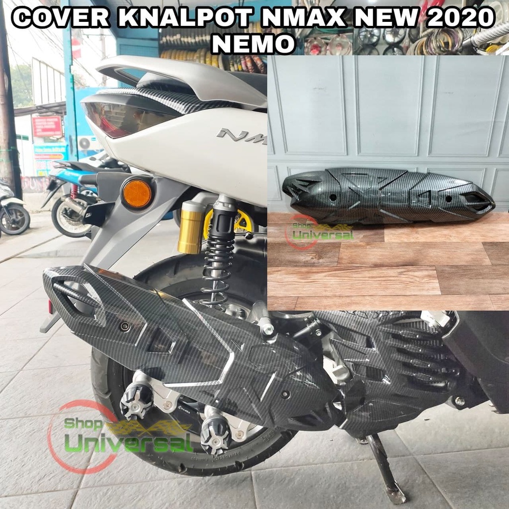COVER PELINDUNG KNALPOT NMAX NEW 2020 2021 TAMENG KNALPOT NMAX 2020 2021 NEMO CARBON