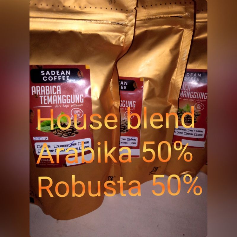 

House blend Arabika robusta 250gram