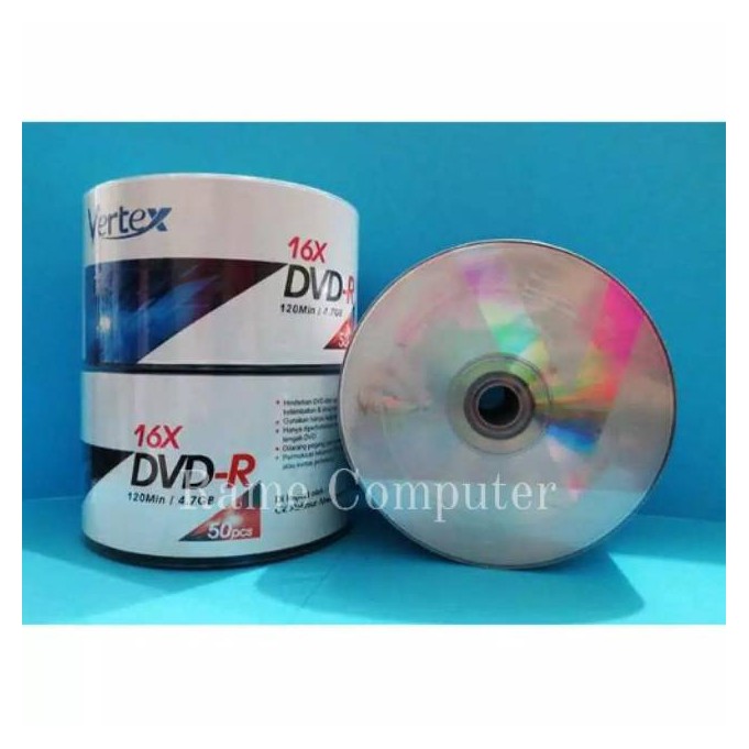 VERTEX DVD-R BLANK Jual per pack 50 Keping DVD KOSONG