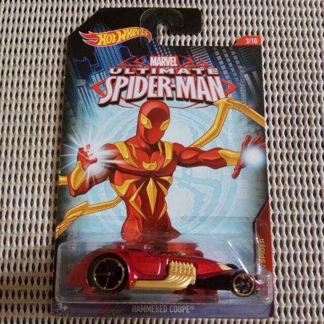 Hot Wheels Spiderman, Hammered Coupe, Red