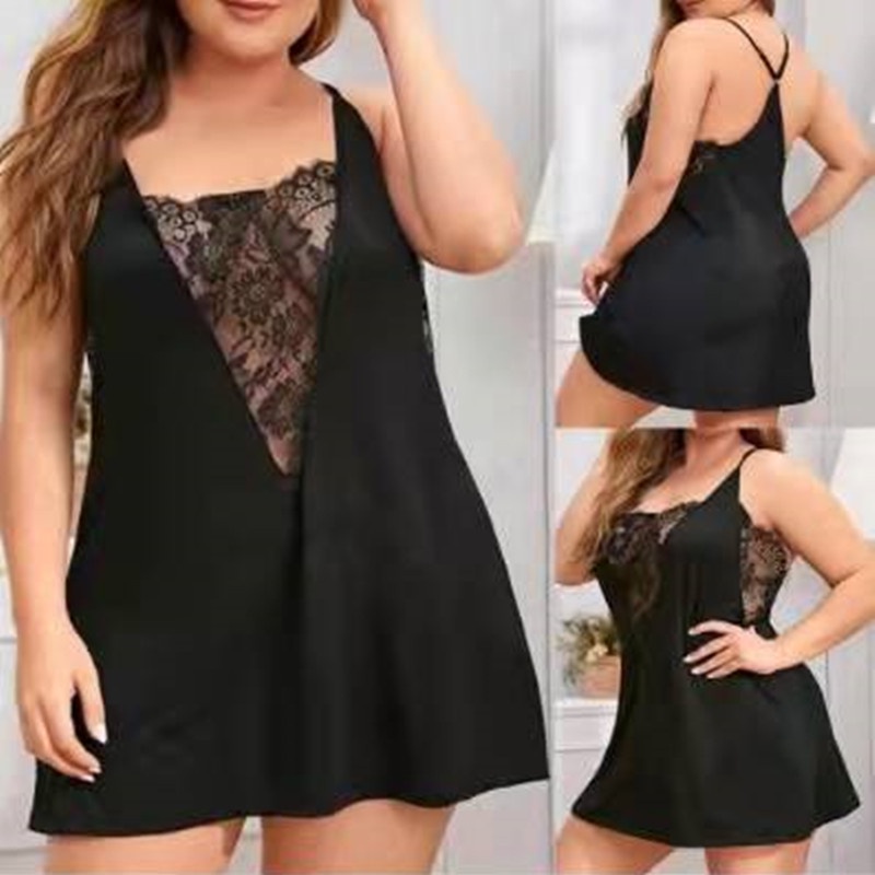 daster sexy bigsize / max ld 135cm / baju tidur sexy jumbo / lingerie sexy high qualite - 7574