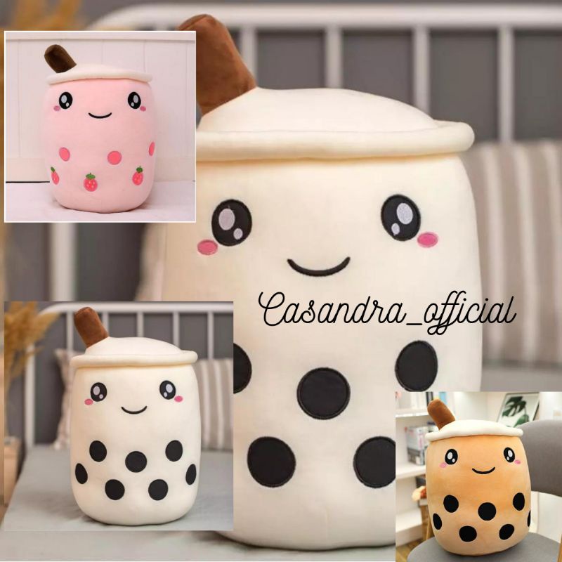 Boneka Boba Milk,Bantal Gentong Boba Milk ukuran (28cm)