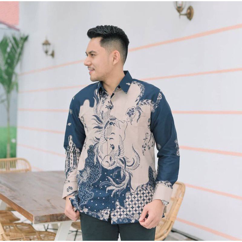 KEMEJA BATIK PRIA CENDRAWASIH LAPIS FURING SLIMFIT