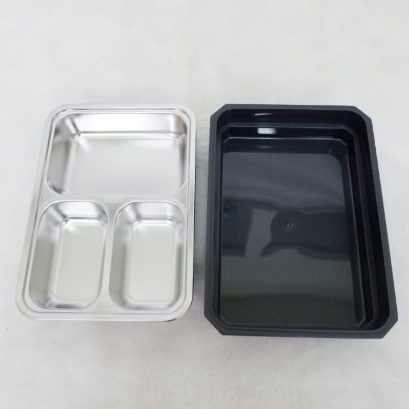 365 LUNCH BOX / Kotak Bekal / STAINLESS STEEL / Tempat Makan / Container / Lunch Box 1065