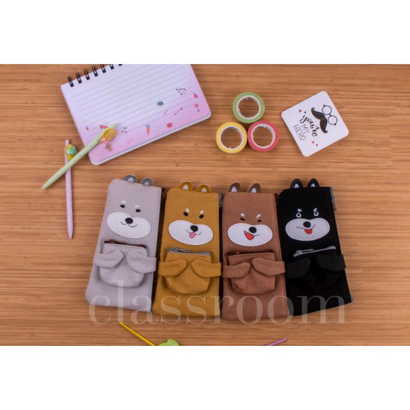 

CLASSROOM tepak pencil / tempat pencil lucu/ tepak pencil motif kucing