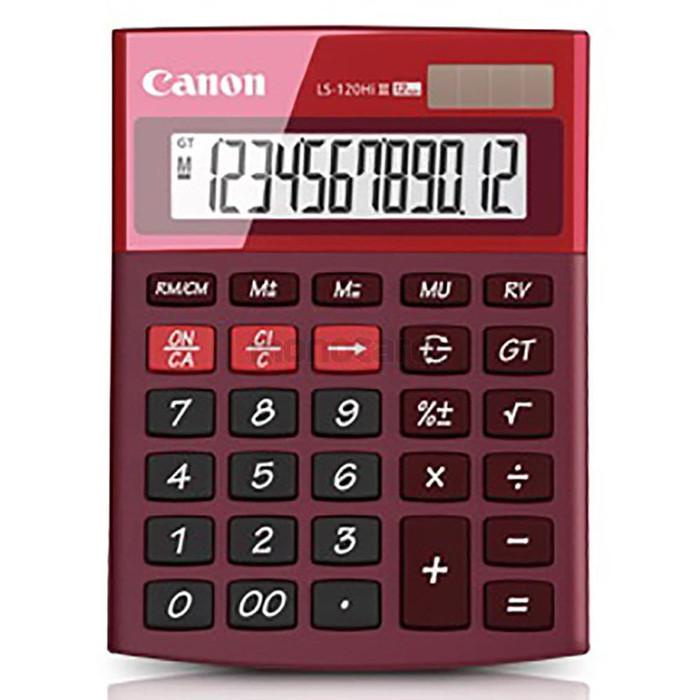 

PROMO! Kalkulator/Calculator Canon LS-120Hi III (Colour Series) Original - Merah |Kalkulator