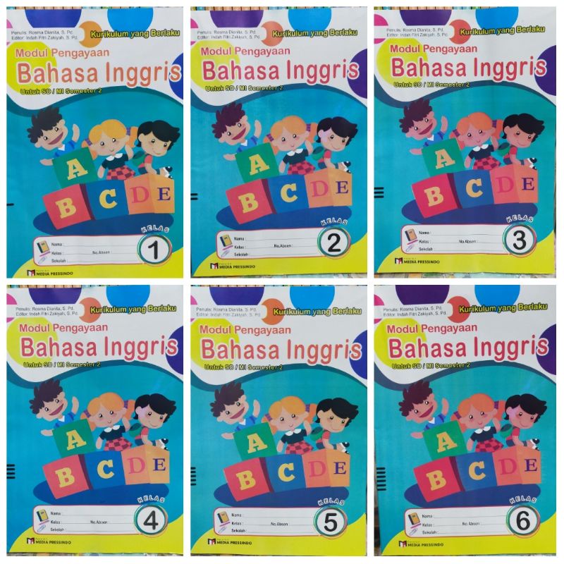 LKS Bahasa Inggris Media Pressindo SD Kelas 1 2 3 4 5 Dan 6 Semester 2 Kurtilas Revisi