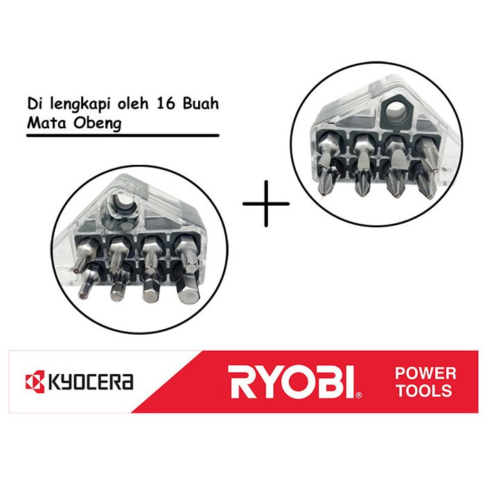 Ryobi BDX-2 Cordless Screw Driver Bor Obeng