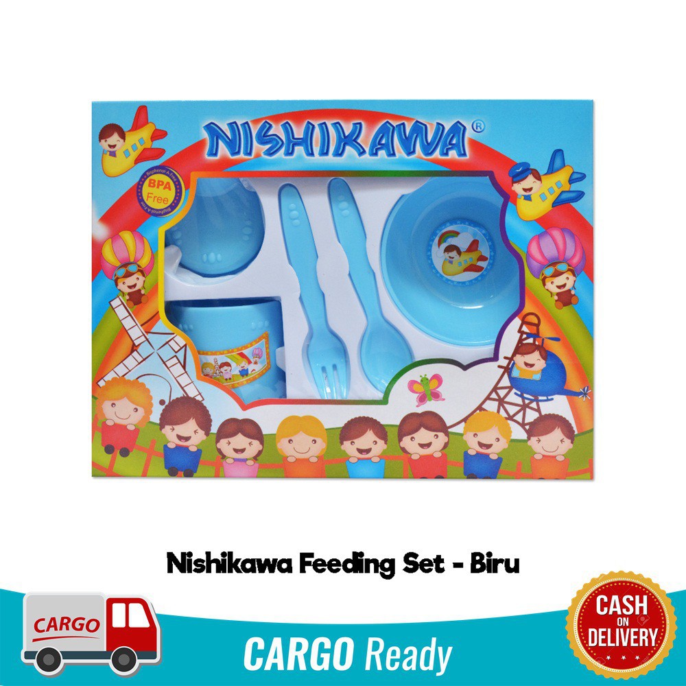 Feeding Set Nishikawa Small / Perlengkapan Makan Bayi Gift Box - gedabug