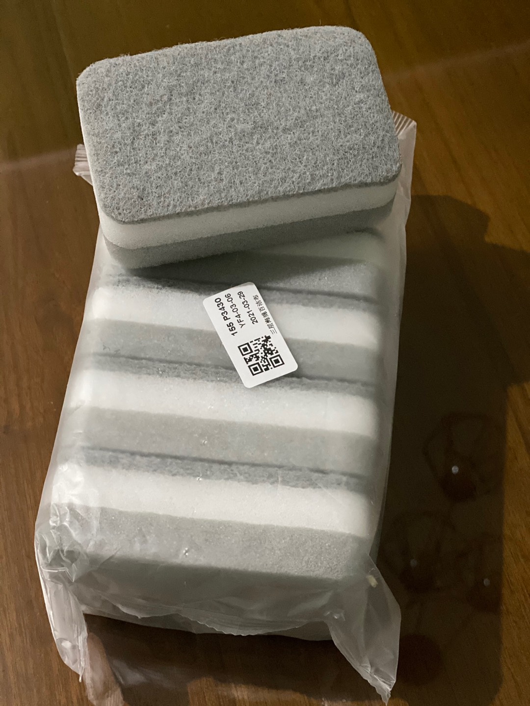 5pcs Sponge Scrub Dua Sisi Untuk Membersihkan Rumah Tangga Dan Dapur