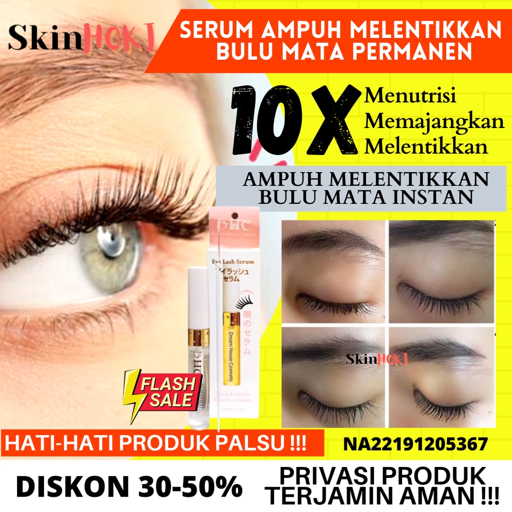 PENUMBUH BULU MATA PEMANJANG BULU MATA DAN ALIS DHC EYELASH SERUM 6,5ML PELENTIK BULU MATA PERMANEN BPOM ORIGINAL