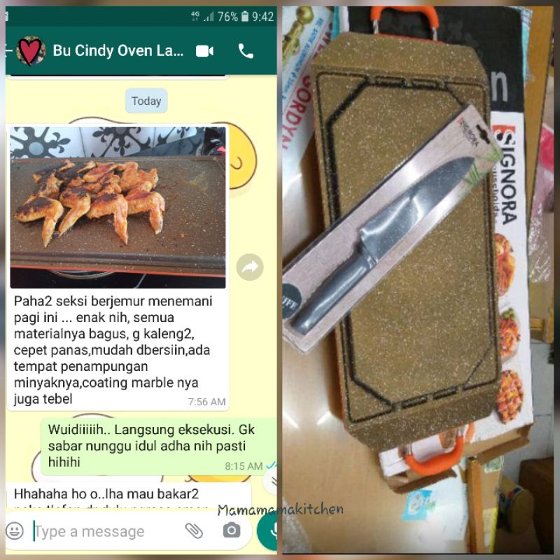 NEW GRILL PAN SIGNORA Panggangan Antilengket + Bonus
