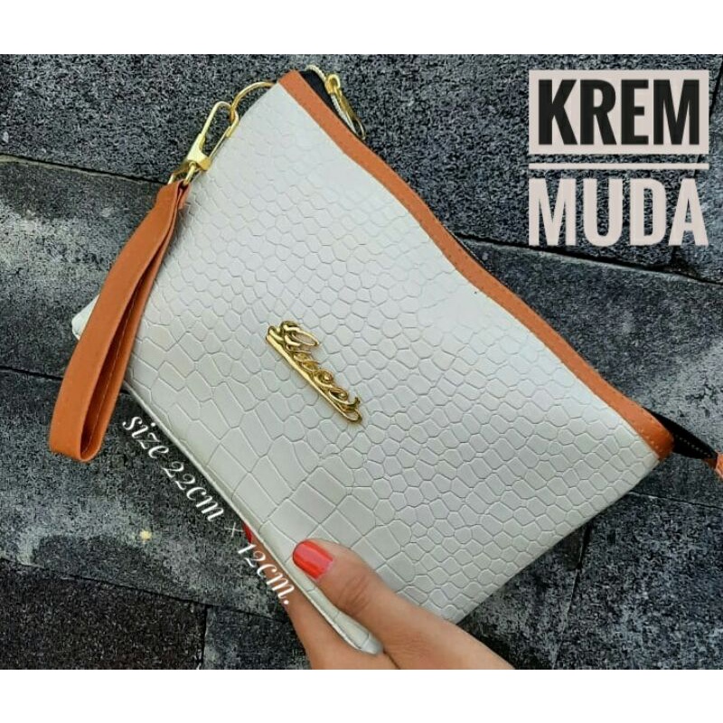 POUCH KOSMETIK CHENAL DOFF CROCO