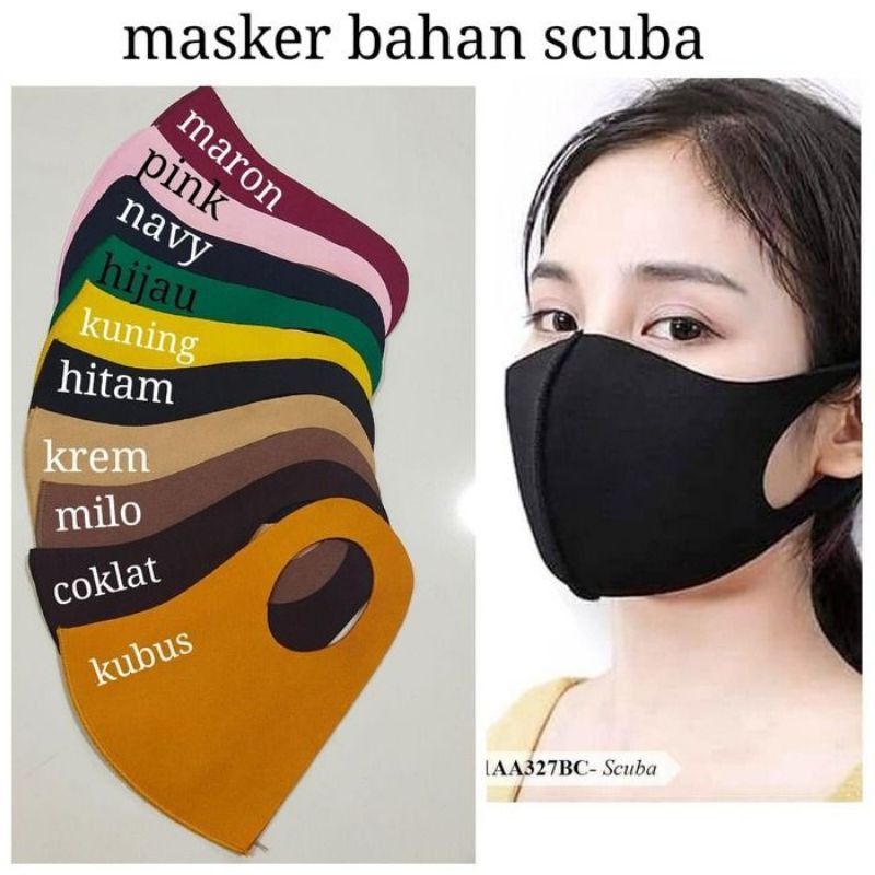 MASKER KAIN SCUBA BAHAN LEMBUT ANTI DEBU