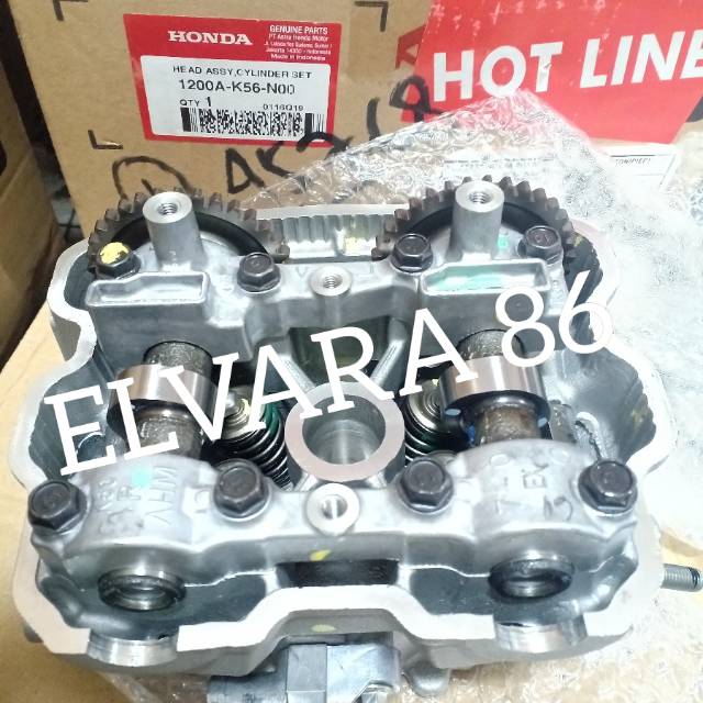 Cylinder head assy honda Sonic 150 Supra Gtr Cbr 150 K45G original 1200A-K56-N00