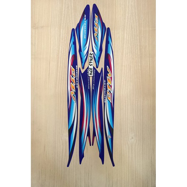 Stiker striping Mio Sporty 2007 biru