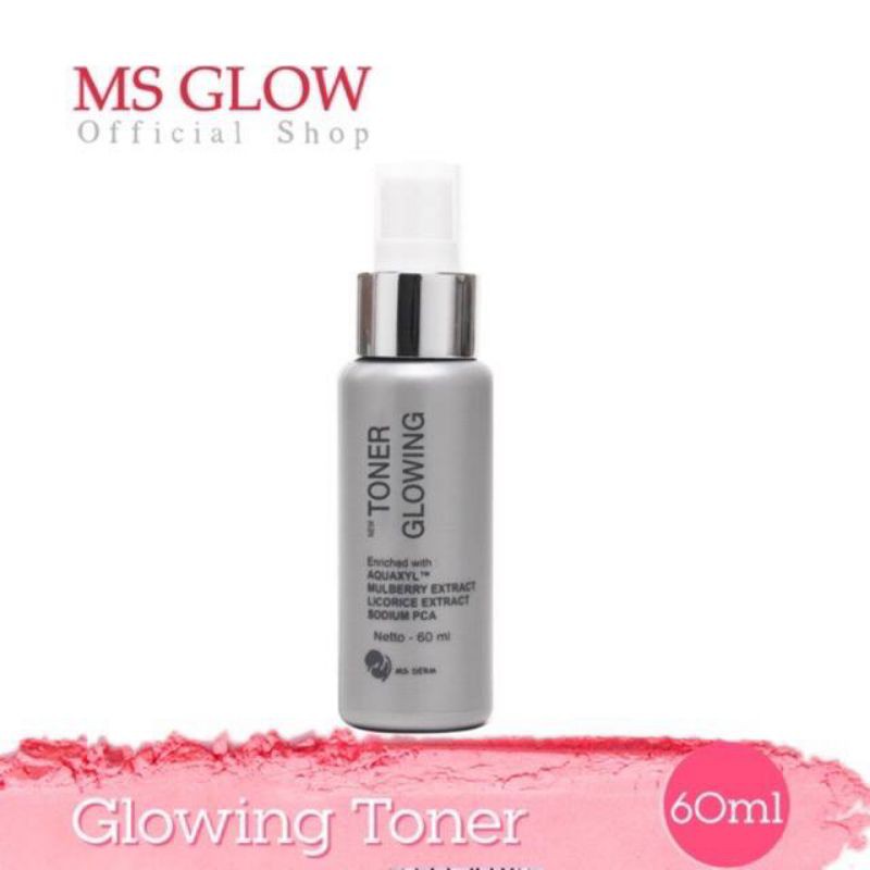 MS GLOW Original Toner Glowing every day (pemutih,penyegar,pembersih wajah obat flek noda hitam)