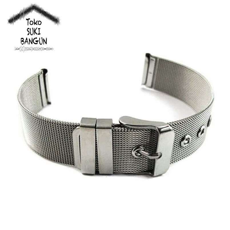 TALI JAM 24mm Rantai Pasir Stainless Steel Buckle Watch Strap Band