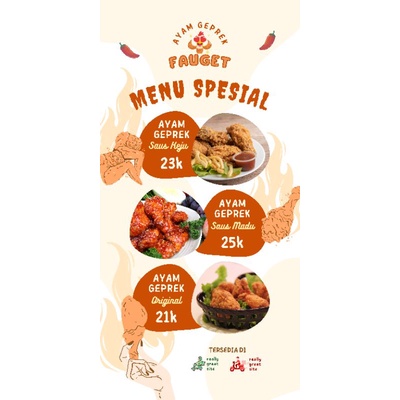 Jasa Design Menu makanan