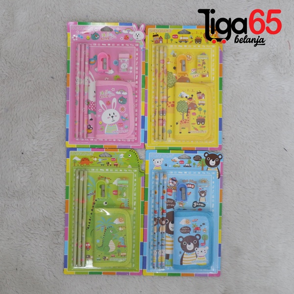 365 STATIONERY SET #40335 Buku &amp; Alat Tulis Anak / Karakter Fancy Gambar Lucu