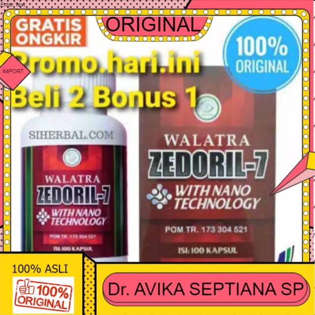 

100% ASLI Zedoril 7 Walatra - ORIGINAL asli kapsul zedoril7